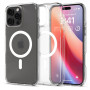 Spigen Ultra Hybrid Mag MagSafe dėklas, skirtas Apple iPhone 16 Pro, permatomas (Frost Clear)