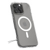 Spigen Ultra Hybrid Mag MagSafe dėklas, skirtas Apple iPhone 16 Pro, permatomas (Frost Clear)