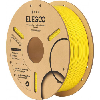 Elegoo PLA RFID 3D spausdintuvo kaitmenys, 1.75 mm, 1 kg, geltoni (50.203.0816)