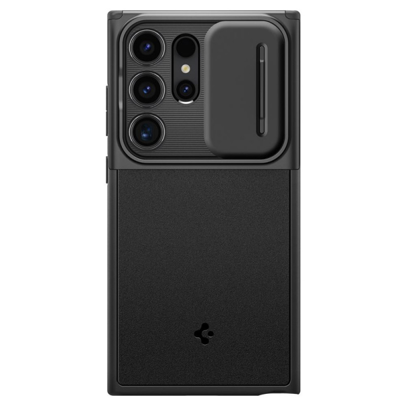 Spigen Optik Armor dėklas, skirtas Samsung Galaxy S24 Ultra, juodas