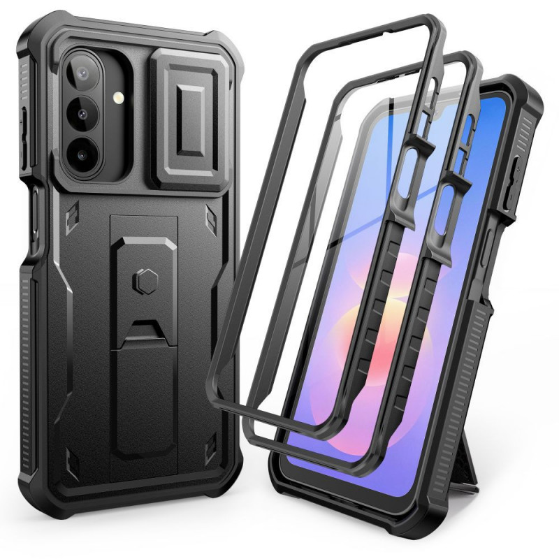 Tech-Protect Kevlar Cam+ 2 rinkinio tvirtas dėklas, skirtas Samsung Galaxy A17 / A18 4G / 5G, juodas