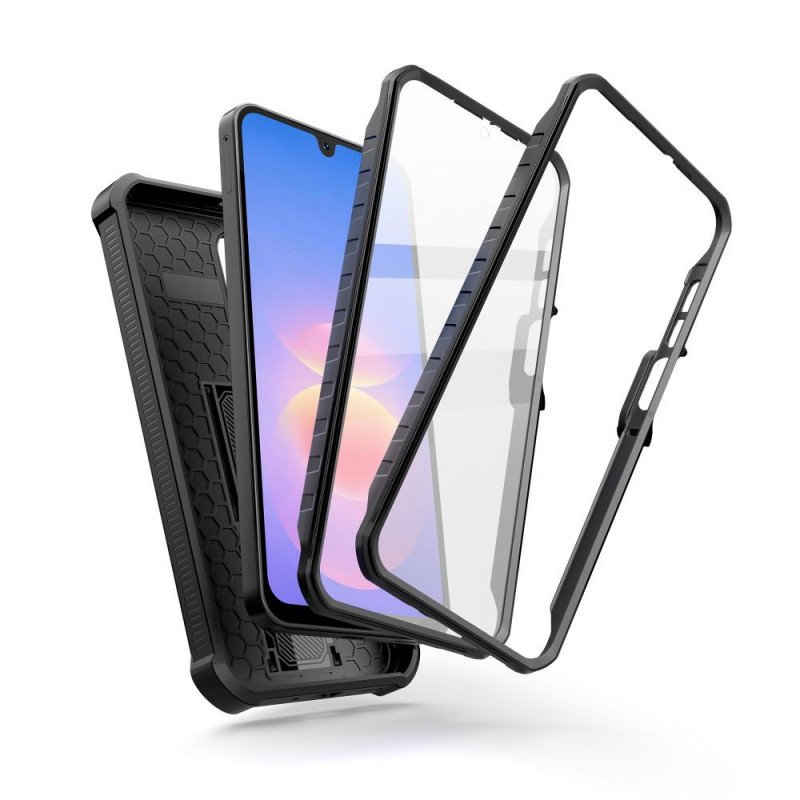 Tech-Protect Kevlar Cam+ 2 rinkinio tvirtas dėklas, skirtas Samsung Galaxy A17 / A18 4G / 5G, juodas