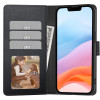 Tech-Protect piniginės tipo dėklas, skirtas Apple iPhone 17e / 16e, matinė juoda