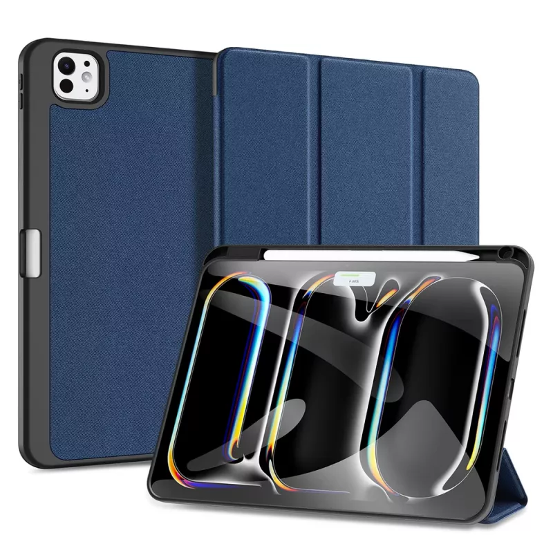 Dux Ducis Domo dėklas su atvartu ir Smart Sleep funkcija, skirtas Xiaomi Pad 6 / 6 Pro, mėlynas