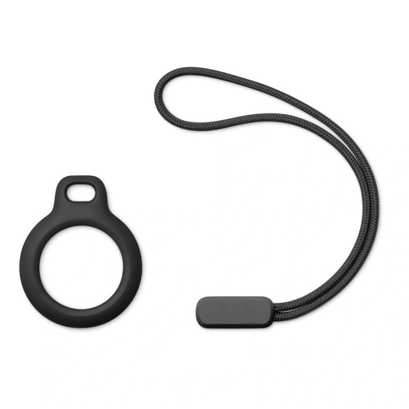 Tech-Protect Rough Chain raktų pakabuko dėklas Apple AirTag, juodas (2 vnt.)