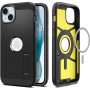 Spigen Tough Armor Mag dėklas su MagSafe skirtas Apple iPhone 15, juodas