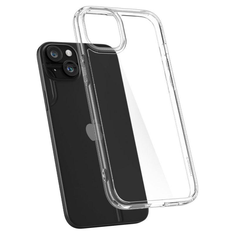 Spigen Ultra Hybrid dėklas, skirtas Apple iPhone 15, Crystal Clear