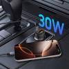 Tech-Protect CC03 2 prievadų automobilinis įkroviklis USB-A / USB-C, PD 30W / QC 3.0, juodas