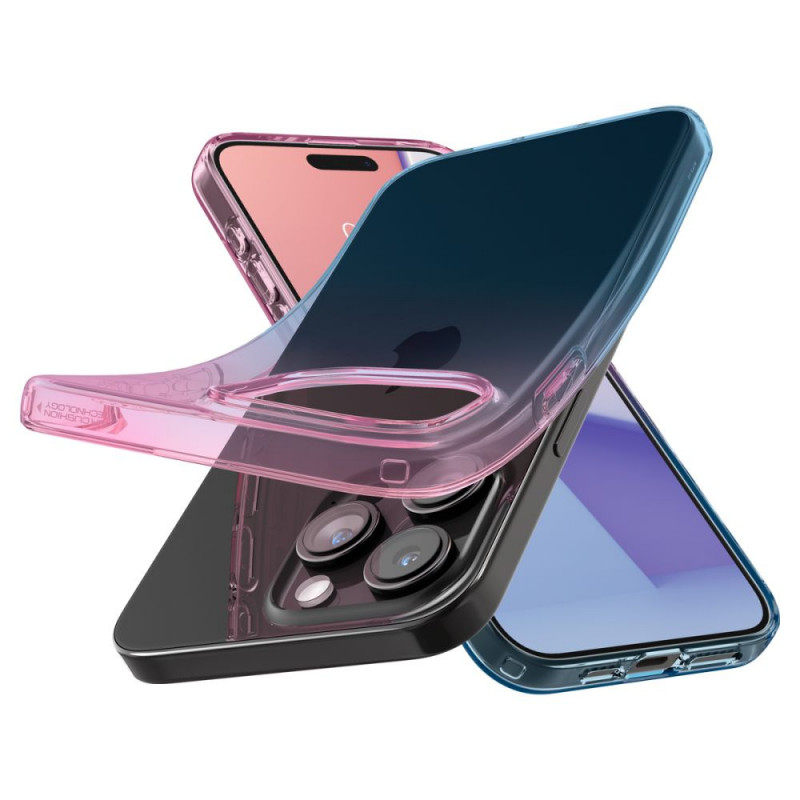 Spigen Liquid Crystal dėklas, skirtas Apple iPhone 15 Pro, Gradation Pink