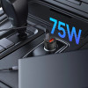 Tech-Protect CC03 2 prievadų automobilinis įkroviklis USB-A / USB-C, PD 75W, juodas