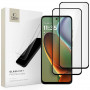 Tech-Protect Glass Fit+ grūdintas stiklas, skirtas Motorola Moto G15 / G15 Power / G05 / E15, juodas (2 vnt.)