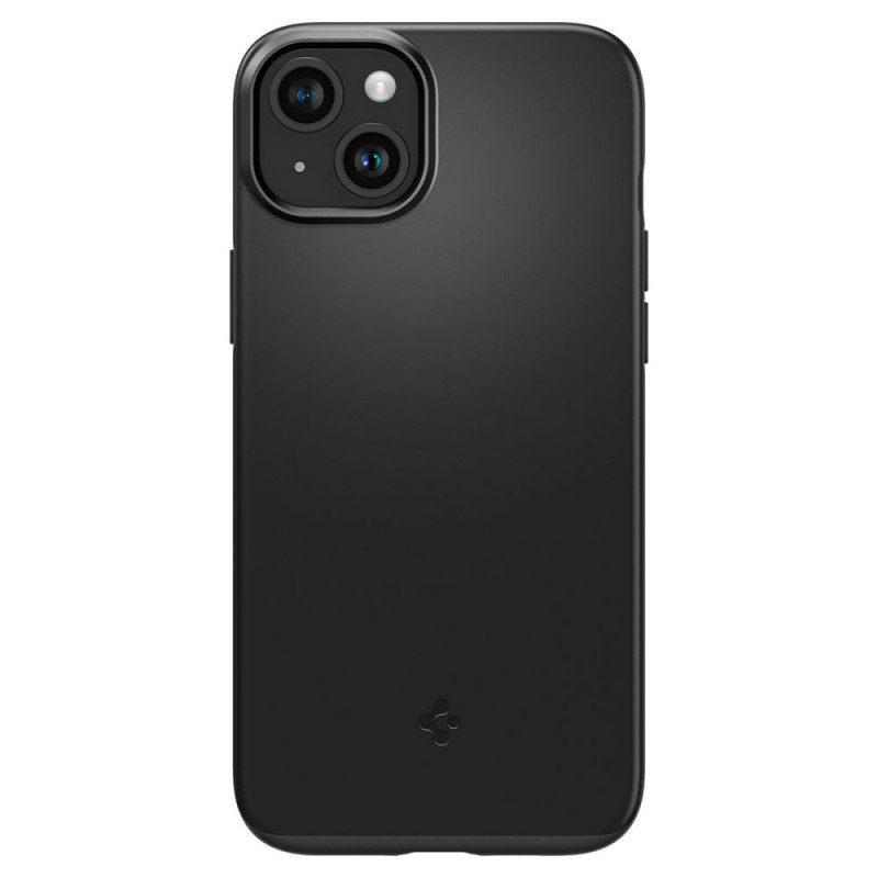 Spigen Thin Fit dėklas, skirtas Apple iPhone 15 Plus / 14 Plus, juodas