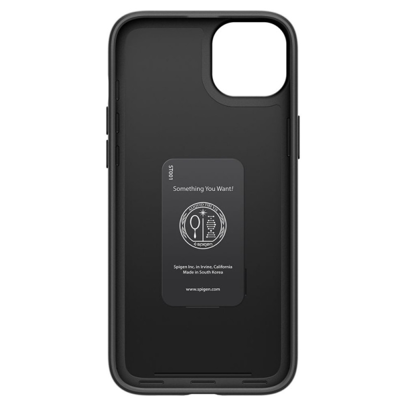 Spigen Thin Fit dėklas, skirtas Apple iPhone 15 Plus / 14 Plus, juodas