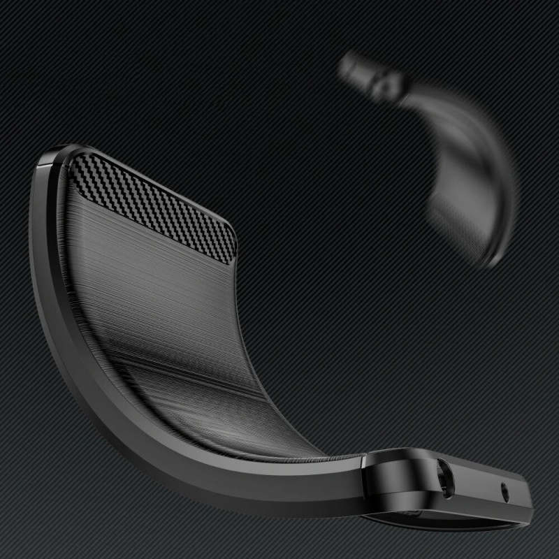 Tech-Protect TPUCarbon dėklas, skirtas Motorola Moto G05 / E15, juodas