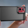 Tech-Protect TPUCarbon dėklas, skirtas Motorola Moto G05 / E15, juodas