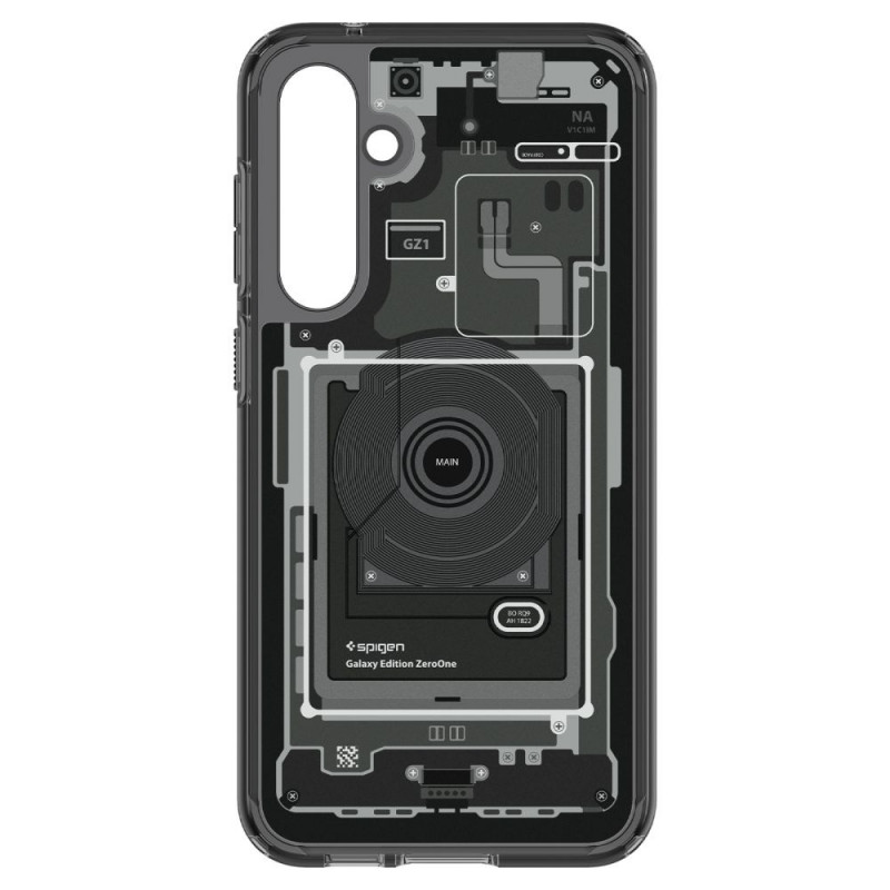 Spigen Ultra Hybrid dėklas skirtas Samsung Galaxy S23 FE, Zero One, tamsiai pilkas