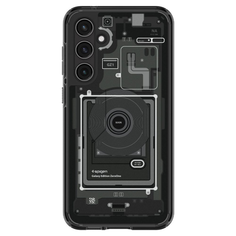 Spigen Ultra Hybrid dėklas skirtas Samsung Galaxy S23 FE, Zero One, tamsiai pilkas
