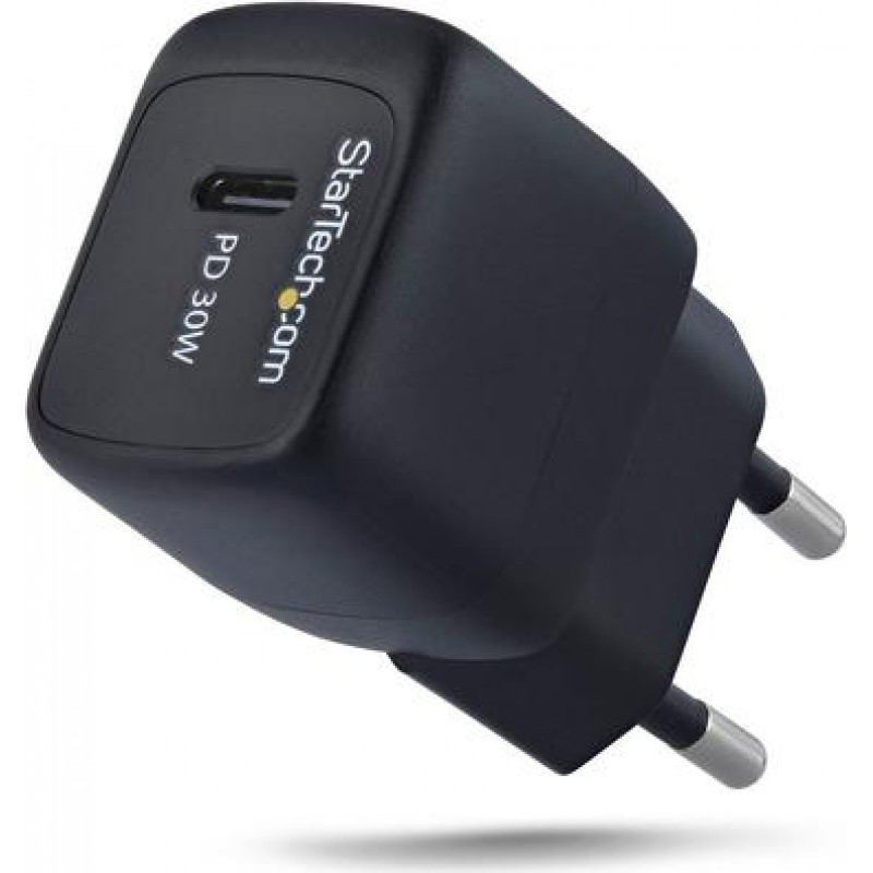 StarTech.com 30 W GaN USB-C sieninis įkroviklis su Power Delivery, PD/PPS (103EB-WALL-CHARGER)