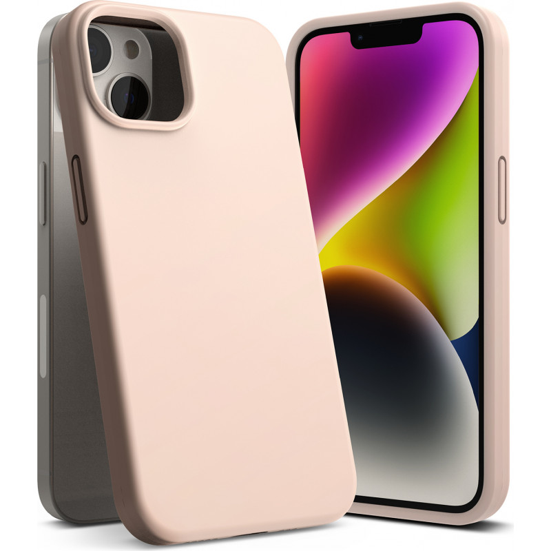 Ringke silikoninis dėklas, skirtas Apple iPhone 14 Plus / 15 Plus, Pink Sand