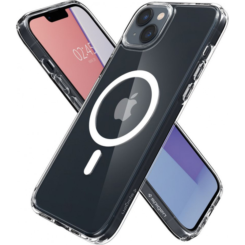 Spigen Ultra Hybrid Mag (ACS05048) MagSafe dėklas, skirtas Apple iPhone 14, baltas