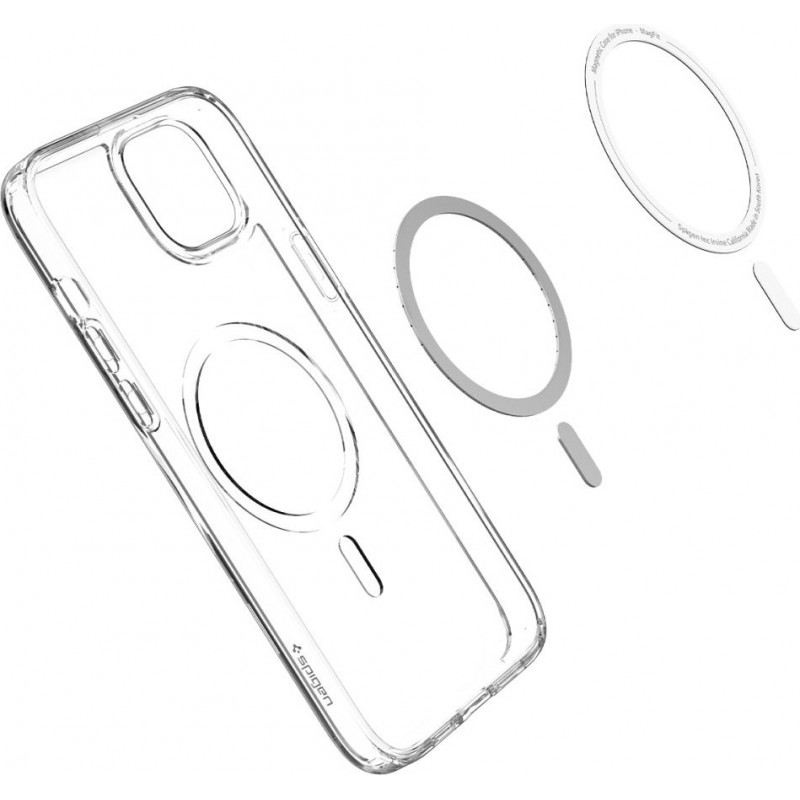 Spigen Ultra Hybrid Mag (ACS05048) MagSafe dėklas, skirtas Apple iPhone 14, baltas