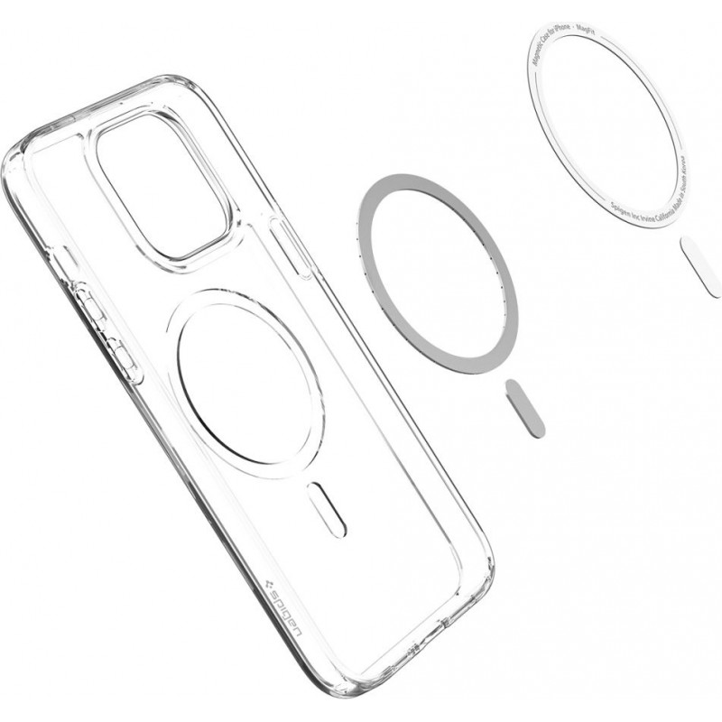 Spigen Ultra Hybrid Mag (ACS04969) MagSafe dėklas, skirtas Apple iPhone 14 Pro, baltas