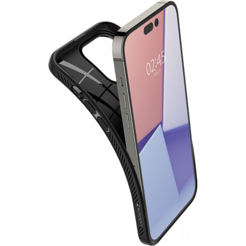 Spigen Liquid Air (ACS04957) dėklas, skirtas Apple iPhone 14 Pro, matinė juoda