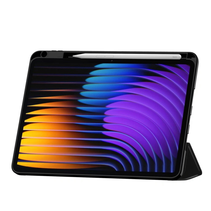 Tech-Protect SmartCase Pen planšetinio kompiuterio dėklas, skirtas Xiaomi Pad 8 / 8 Pro / 7 / 7 Pro, juodas