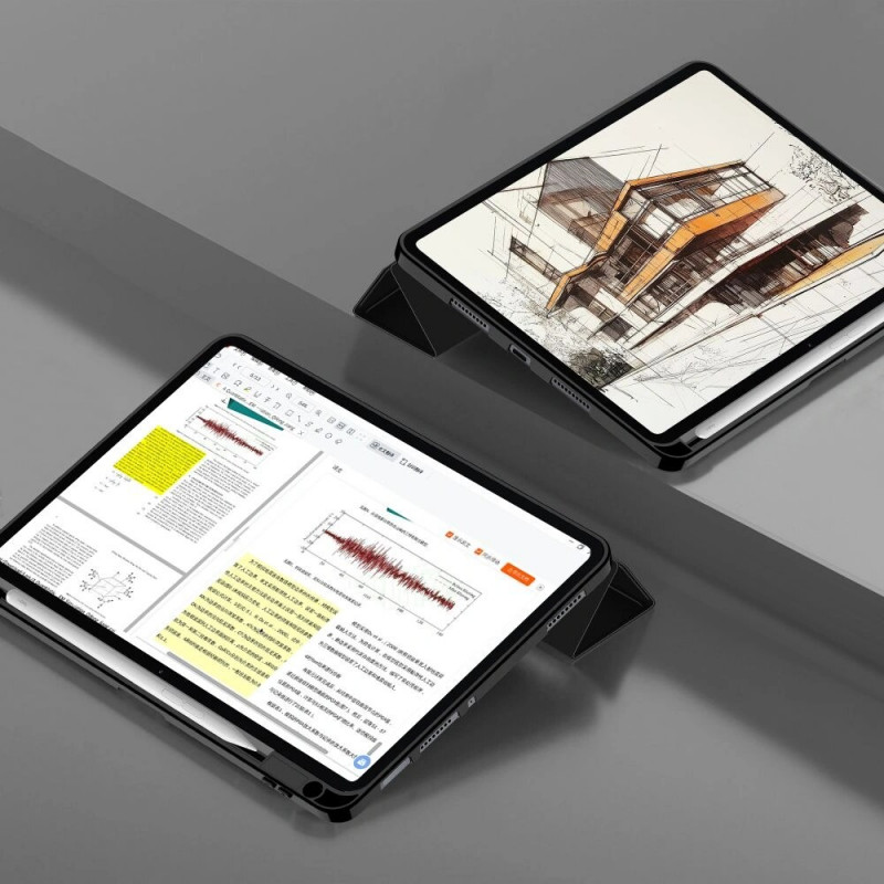 Tech-Protect SmartCase Pen planšetinio kompiuterio dėklas, skirtas Xiaomi Pad 8 / 8 Pro / 7 / 7 Pro, juodas