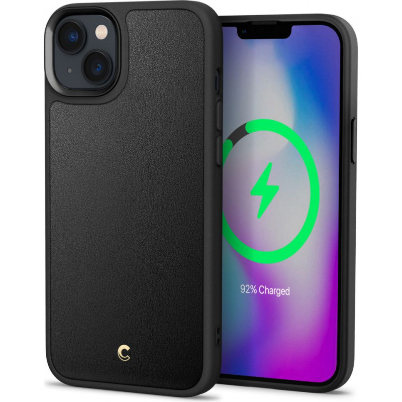 Spigen Cyrill Kajuk Mag (ACS04946) MagSafe dėklas, skirtas Apple iPhone 14 Plus / 15 Plus, juodas