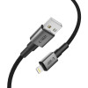 Tech-Protect Ultraboost DNA USB-A / Lightning kabelis, 12 W, 2,4 A, 25 cm, Iron Grey