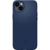 Spigen Silicone Fit Mag (ACS04921) MagSafe dėklas, skirtas Apple iPhone 14 Plus / 15 Plus, tamsiai mėlynas