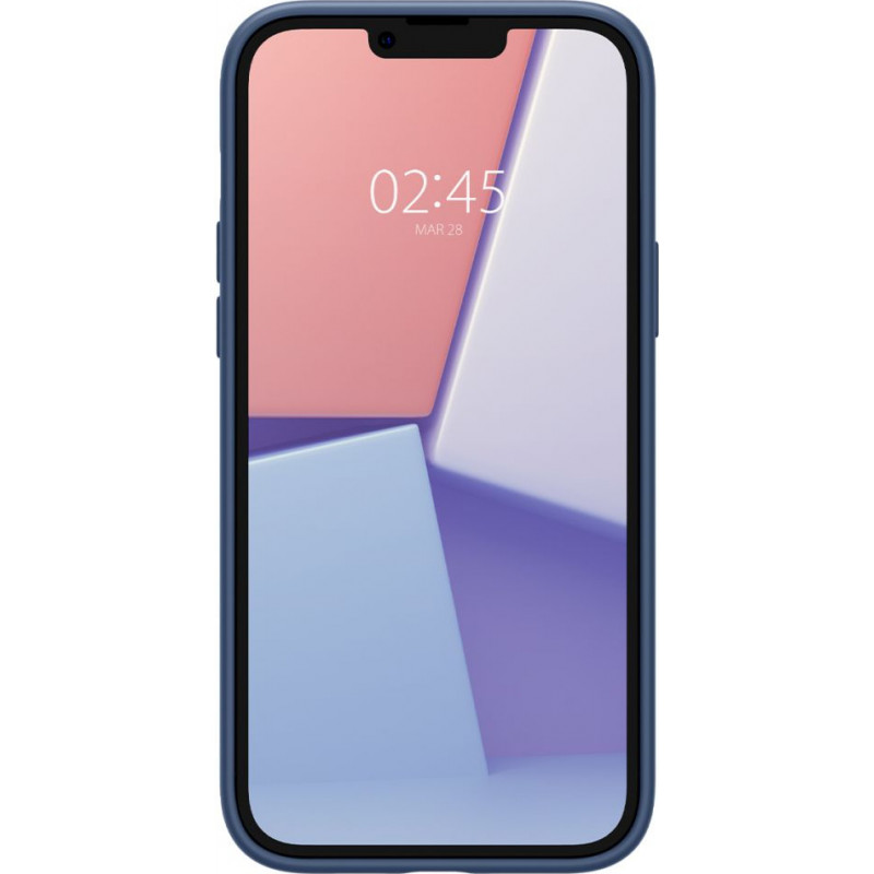 Spigen Silicone Fit Mag (ACS04921) MagSafe dėklas, skirtas Apple iPhone 14 Plus / 15 Plus, tamsiai mėlynas