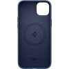 Spigen Silicone Fit Mag (ACS04921) MagSafe dėklas, skirtas Apple iPhone 14 Plus / 15 Plus, tamsiai mėlynas