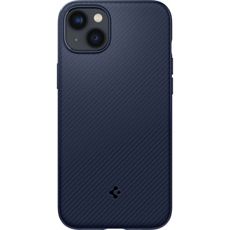 Spigen Mag Armor (ACS04919) dėklas, skirtas Apple iPhone 14 Plus / 15 Plus, tamsiai mėlynas