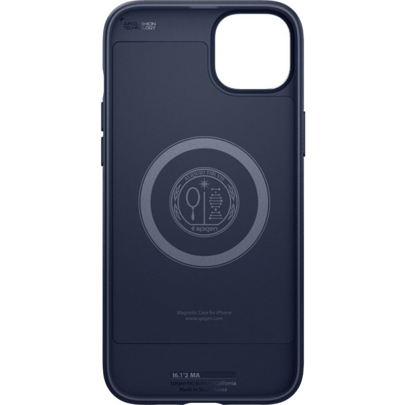 Spigen Mag Armor (ACS04919) dėklas, skirtas Apple iPhone 14 Plus / 15 Plus, tamsiai mėlynas