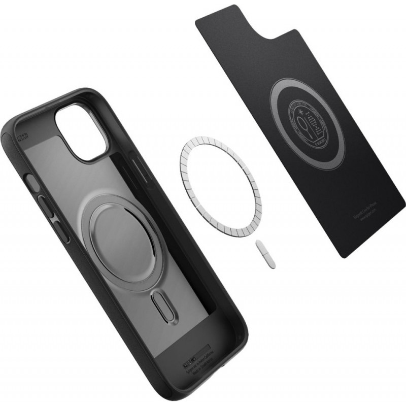 Spigen Mag Armor (ACS04918) dėklas, skirtas Apple iPhone 14 Plus / 15 Plus, matinis juodas
