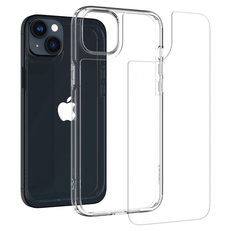 Spigen Quartz Hybrid (ACS04906) dėklas, skirtas Apple iPhone 14 Plus / 15 Plus, Crystal Clear
