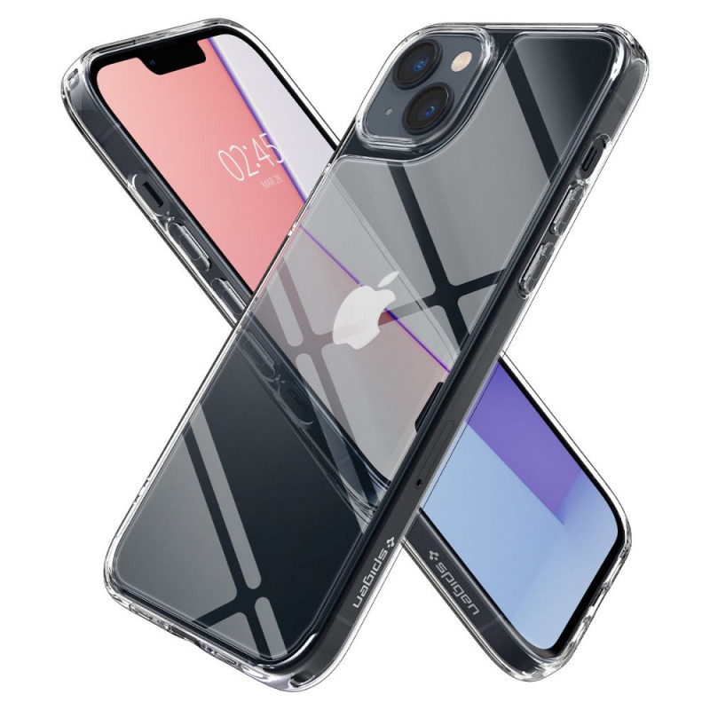 Spigen Quartz Hybrid (ACS04906) dėklas, skirtas Apple iPhone 14 Plus / 15 Plus, Crystal Clear