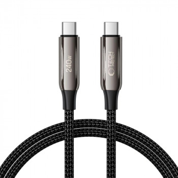 Tech-Protect UB10T Ultraboost USB-C / USB-C kabelis PD240W/QC4.0, 100 cm, juodas