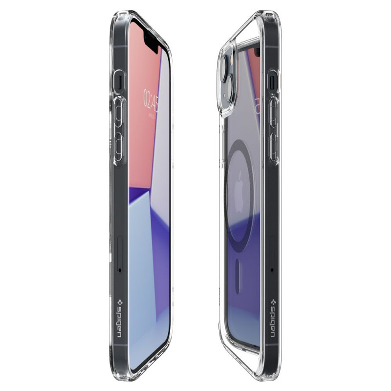 Spigen Ultra Hybrid Mag (ACS04904) MagSafe dėklas, skirtas Apple iPhone 14 Plus / 15 Plus, Carbon Fiber