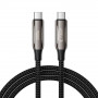 Tech-Protect UB10T Ultraboost USB-C / USB-C kabelis PD240W/QC4.0, 200 cm, juodas