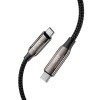Tech-Protect UB10T Ultraboost USB-C / USB-C kabelis PD240W/QC4.0, 200 cm, juodas