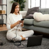 Tech-Protect UB10T Ultraboost USB-C / USB-C kabelis PD240W/QC4.0, 200 cm, juodas