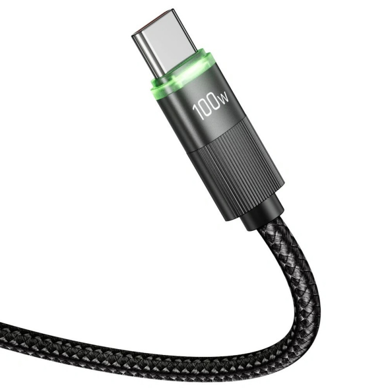 Tech-Protect UB20T Ultraboost USB-C / USB-C kabelis PD100W/5A, 180 cm, juodas