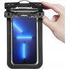 Spigen A601 Aqua Shield universalus vandeniui atsparus dėklas (2 vnt.), juodas