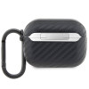 BMW BMAPWMPUCA2 Carbon Double Metal Logo Apple AirPods Pro įkrovimo dėklo dangtelis, juodas