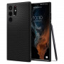 Spigen Liquid Air Samsung Galaxy S22 Ultra dėklas, matinis juodas