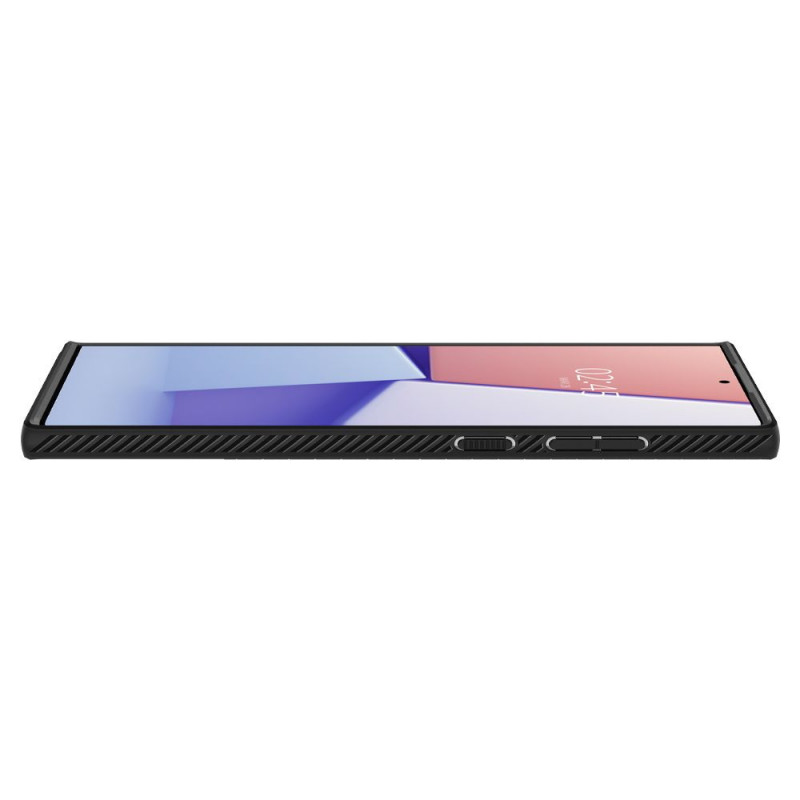 Spigen Liquid Air Samsung Galaxy S22 Ultra dėklas, matinis juodas