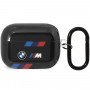 BMW BMAP222SOTK Tricolor Stripes Apple AirPods Pro 2nd gen dangtelis, juodas